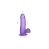 Dildo 6'' Jelly Studs - Purple - Image 5