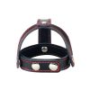 Lovetoy TSTYLE LEATHER COCKRING WITH BALL DIVIDER BDSM penis collar - Image 3