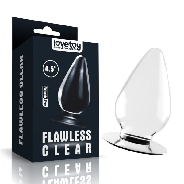 LoveToy Flawless Clear 4.5" anal plug - Image 2