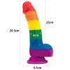 Lovetoy PRIDER LGBT rainbow dildo 8" - Image 2