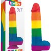 Lovetoy PRIDER LGBT rainbow dildo 9.0"