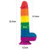 Lovetoy PRIDER LGBT rainbow dildo 9.0" - Image 2