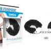 Lovetoy FLUFFY HANDCUFFS black plush handcuffs