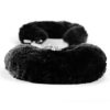 Lovetoy FLUFFY HANDCUFFS black plush handcuffs - Image 4