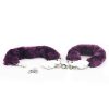 Lovetoy FLUFFY HANDCUFFS purple plush handcuffs - Image 2