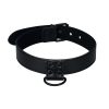 Lovetoy BONDAGE FETISH BLACK MATT COLLAR WITH LEASH BDSM collar with leash - Image 2