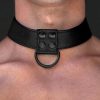 Lovetoy BONDAGE FETISH BLACK MATT COLLAR WITH LEASH BDSM collar with leash - Image 3