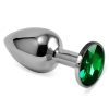 LOVE TOY ROSEBUD METAL ANAL PLUG with gem - Image 2