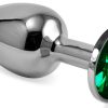 LOVE TOY ROSEBUD METAL ANAL PLUG with gem
