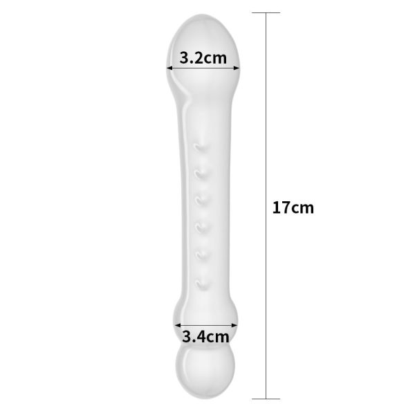 LOVETOY GLASS ROMANCE 7.3" glass dildo - Image 2