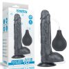 Lovetoy SQUIRT EXTREME BLACK 10" black realistic dildo with ejaculation