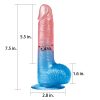 Lovetoy DAZZLE STUDS 7,5" colourful realistic dildo 19 cm - Image 2