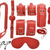 GUILTY TOYS BDSM set red 8 items