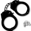 Mokko Toys Metal black police BDSM handcuffs