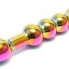 Mokko Toys glass dildo rainbow beads 18 cm