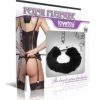 Lovetoy FLUFFY LEG CUFFS black plush leg cuffs